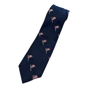 Lariat Men's Neck Tie Old Glory American Flag Historicals NEW BOX USA Made